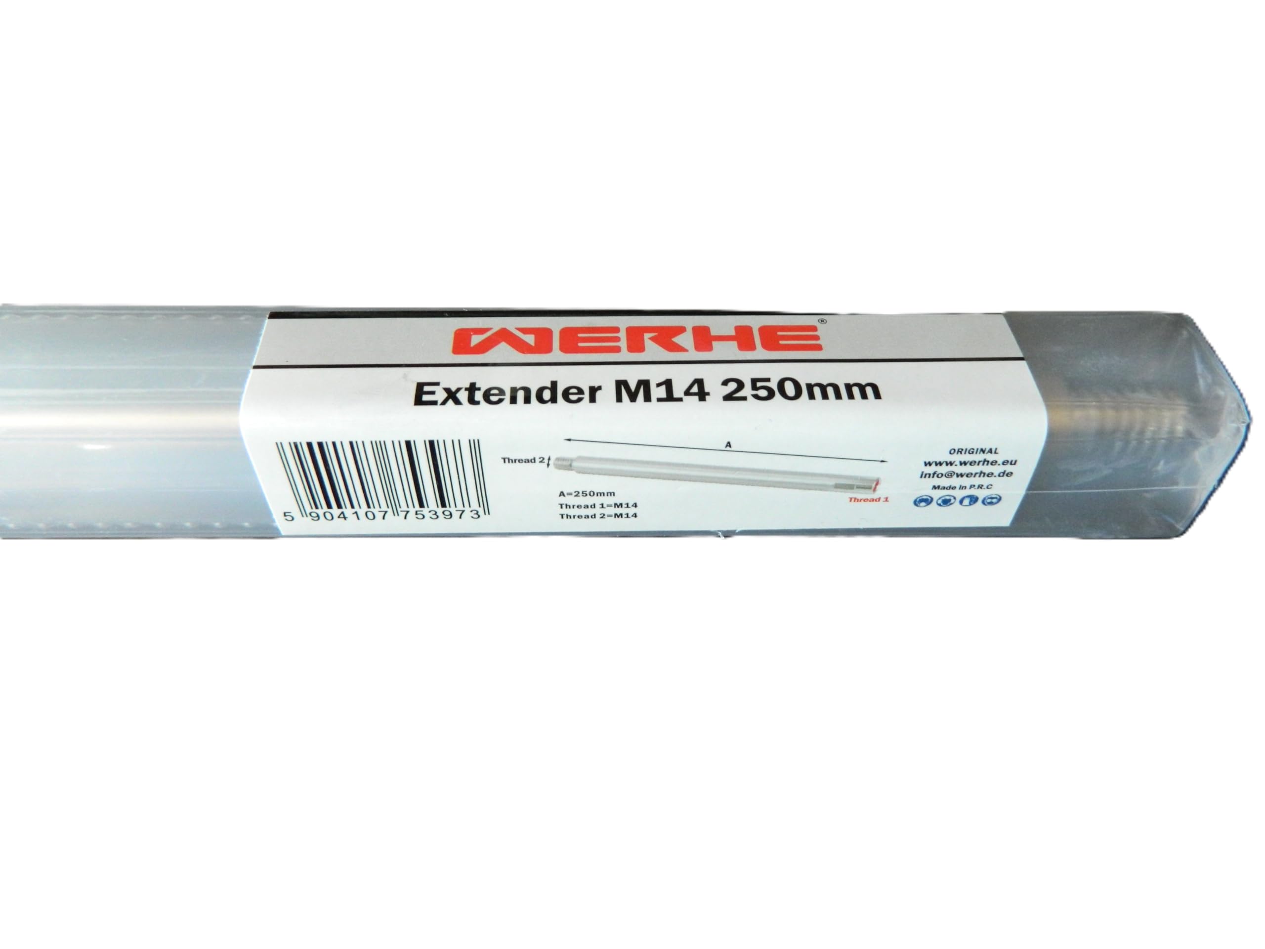WERHE M14 Extension 250 mm - Robust Hardened Steel for Angle Grinders and Polishers - Reaches Deep and Hard-to-Access Areas - Image 4