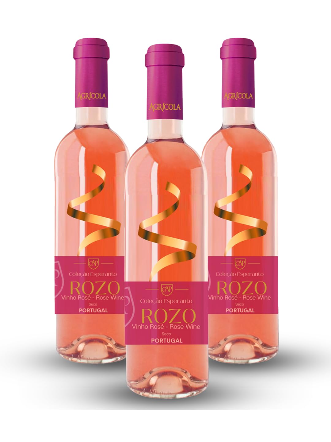 Rozo Vinho Rosé Seco, Casa Agricola Portugal, 750ml | Kit com 3