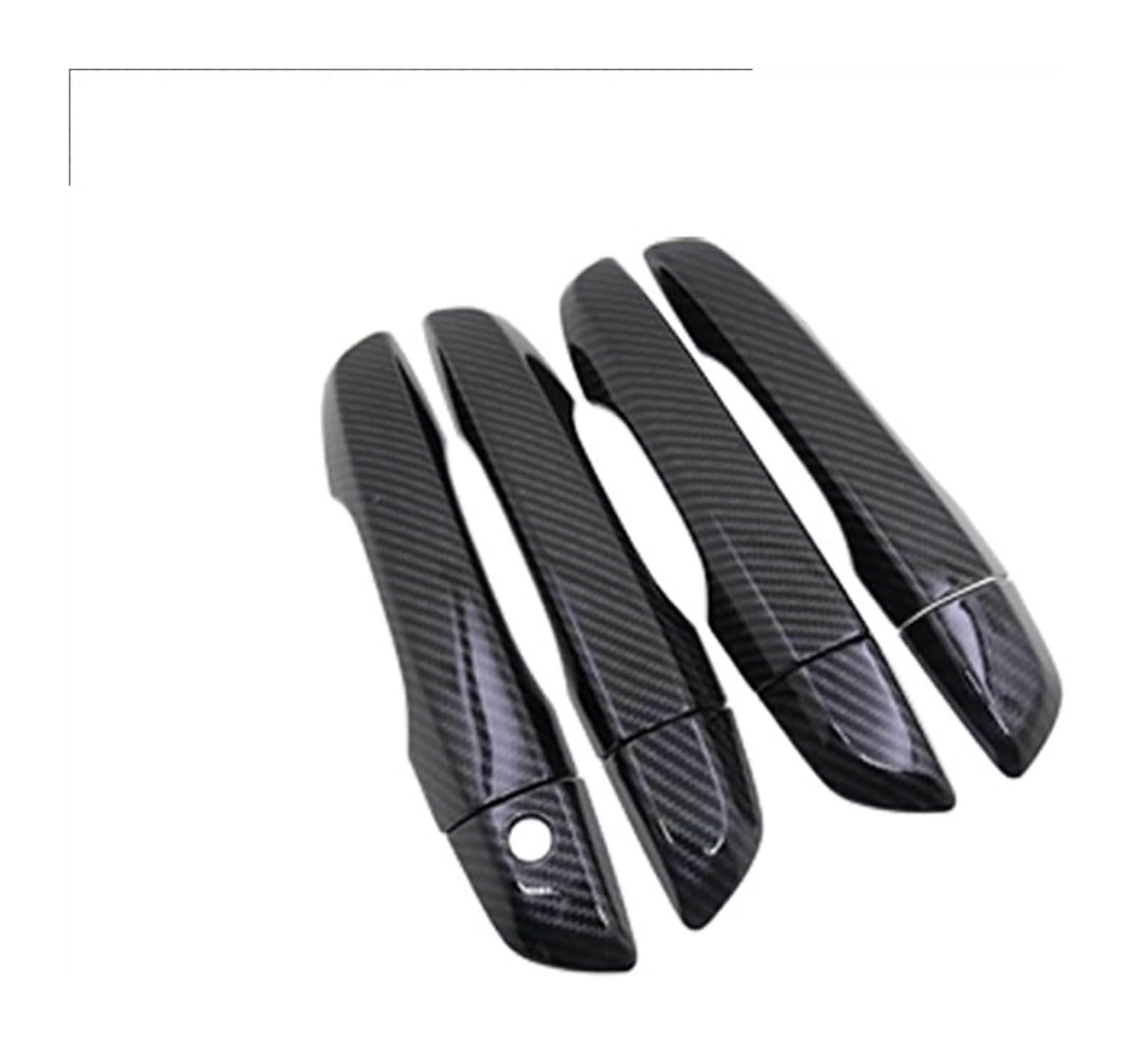 Hckclmbmzw 2 For Civic 10 016 017 018 019 020 4 Pcs Exterior Carbon Fiber Door Handle Cover Trim Door Handle Cover(2)