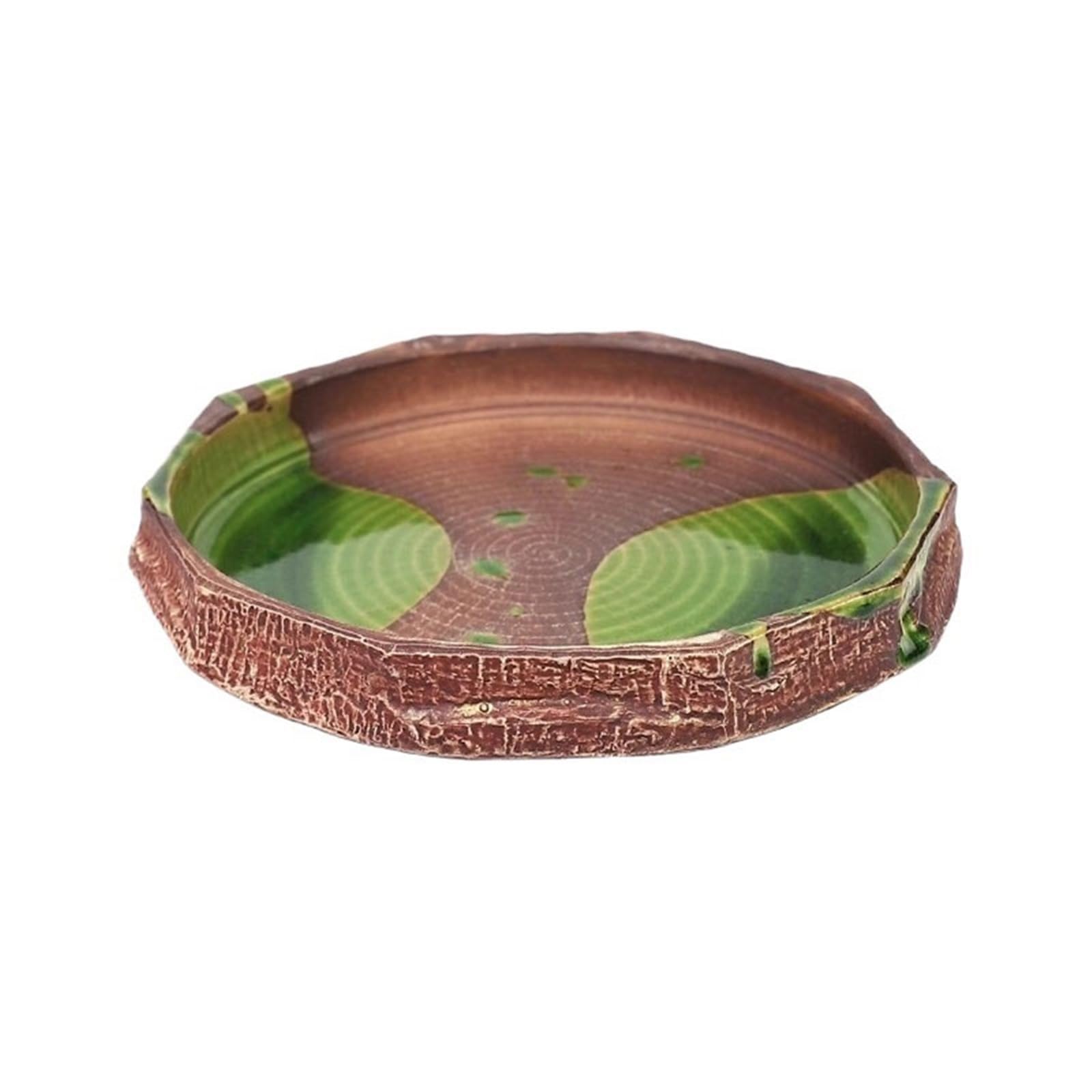 Flower Pot Tray Vintage Polygon Ceramic Drip Tray Indoor Desktop Chinese Style Flower Arranging Saucer Ikebana Bowl
