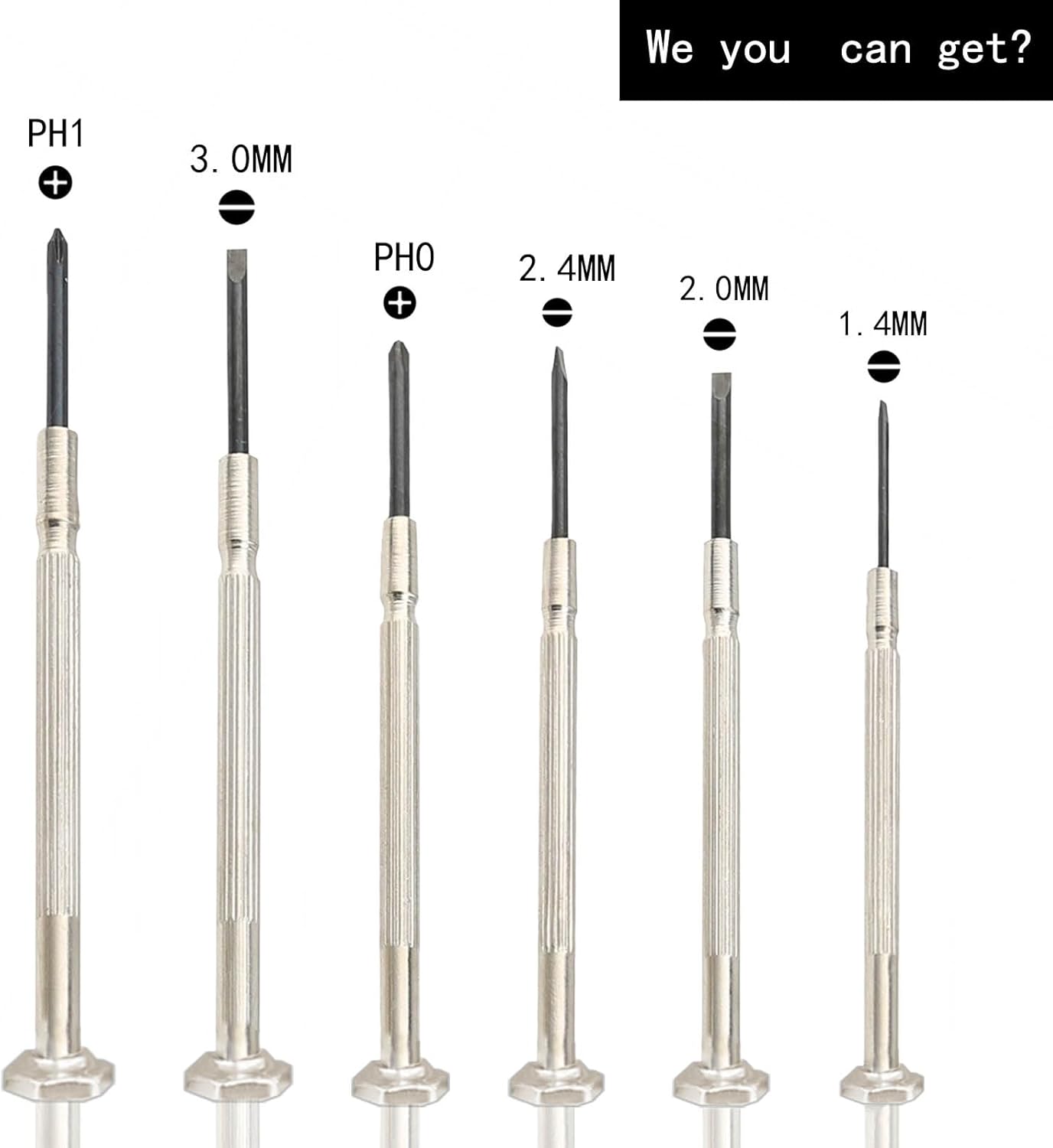 Mini Screwdriver Set 6Pcs Different Size Small Precision Screwdriver Kit