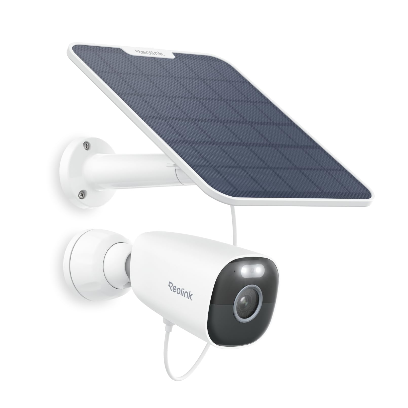 Reolink 5MP Camara Exterior Panel Solar WiFi Cámaras Sin Cables con Batería | Visión Nocturna en Color, Detección de Personas/Vehículos/Pets, 2,4GHz/5GHz Wi-Fi, Cloud, Argus Eco Pro con Panel Solar