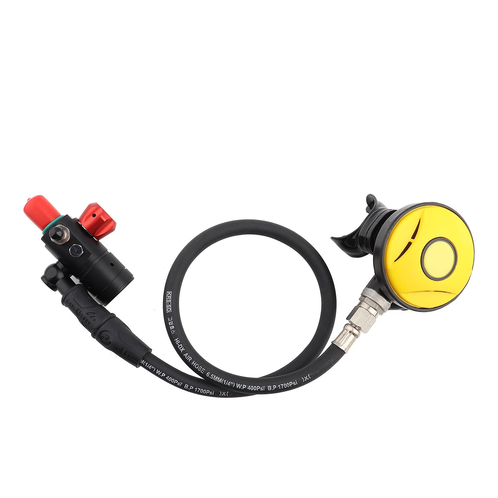 FUZHUI Breathing Scuba Valve, Aluminum Alloy Diving Equipment, External Explosion Proof, Vacuum Chamber for Constant Pressure, Pressure Gauge with Light Emitting Function