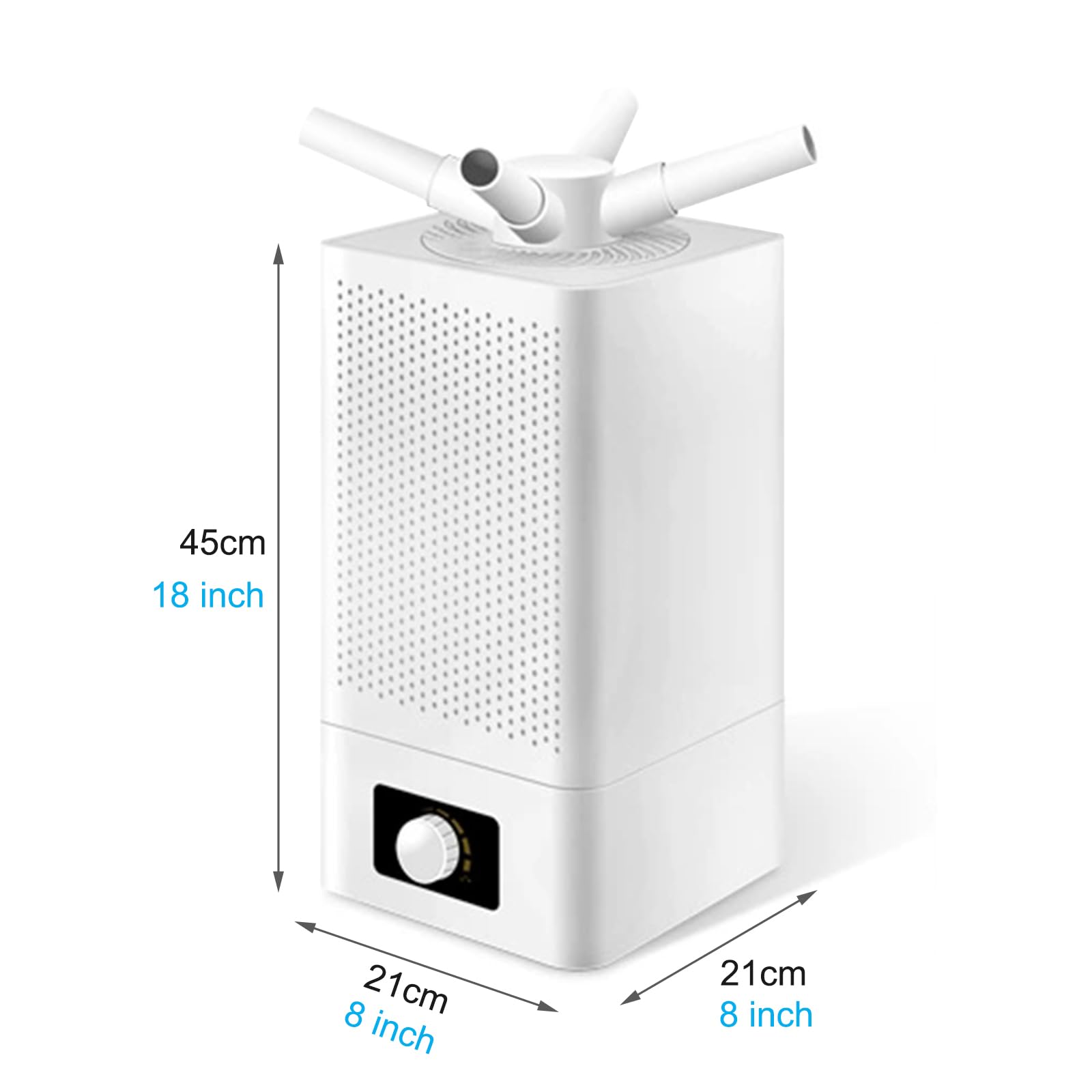 Umidificatore ad ultrasuoni industriale, umidificazione dual-core Umidificazione a risparmio energetico Basso consumo 11L Commerciale a pavimento