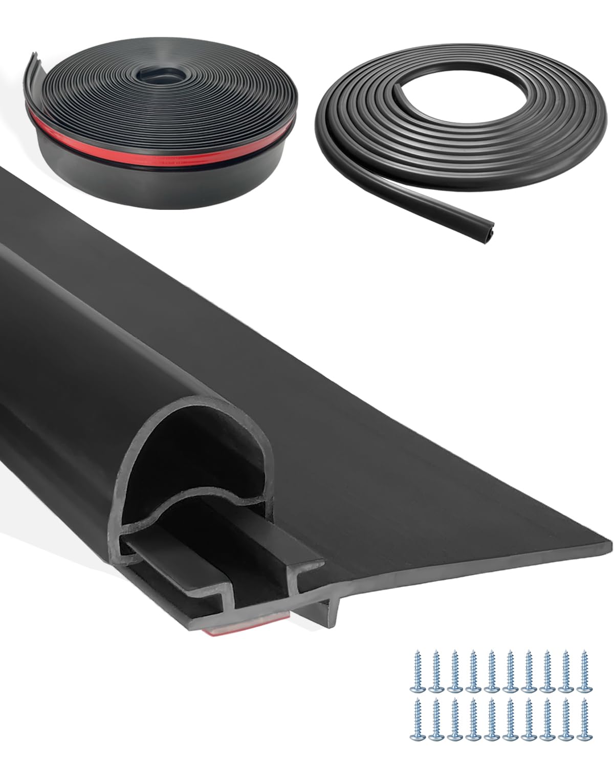 RV Slide Out Seal Combo 1" x 15/16" x 35' D-Seal Wiper 1/2" x 2.75" x 35ft. Base Replacement for 018-312-EKD & 018-341 EK RV Camper Slideout System
