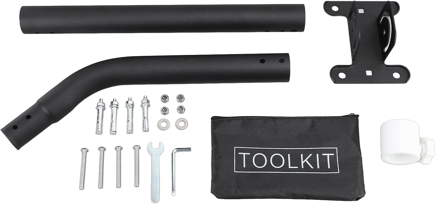 Antenna Mounting Kit - Starlink Adjustable Pivot Lock Bracket with J Pole Mast for Wall, Eave, and Roof Installation - Ideal for Satellite Internet Mount Adapter