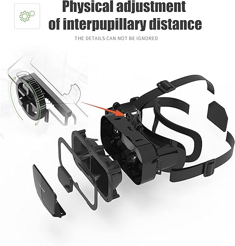 Miniatura 2 de VR Headset Virtual Reality VR 3D Glasses VR Set 3D Virtual Reality GogglesAdjustable VR Glasses Support 72 Inches