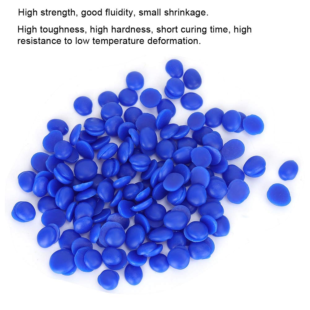 Perline di Cera, Stampo di Cera per Iniezione Professionale Riutilizzabile Ad Alta Resistenza, Perline di Cera per Colata di Gioielli con Piccolo Restringimento Opzionale Verde Blu, per Gioielli,(Blu)