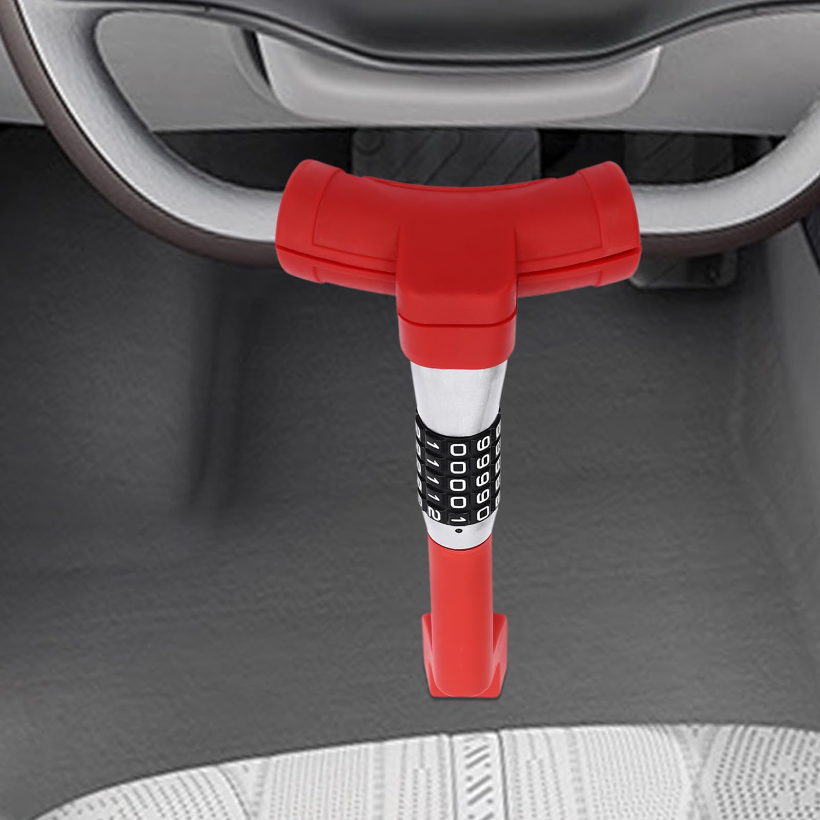 Serrure Volant PéDale Voiture Antivol Verrouillage Outils SéCurité Bloque Barre Auto Bloc Code Combinaison Acier Universel Protection VéHicule Campingcar Facile Nettoyer