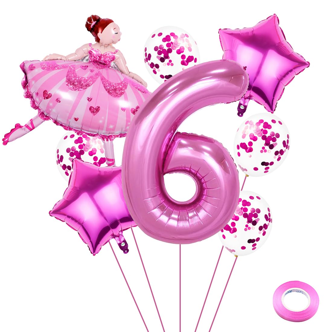 TOYANDONA 6pezzi Palloncini in Alluminio Forma