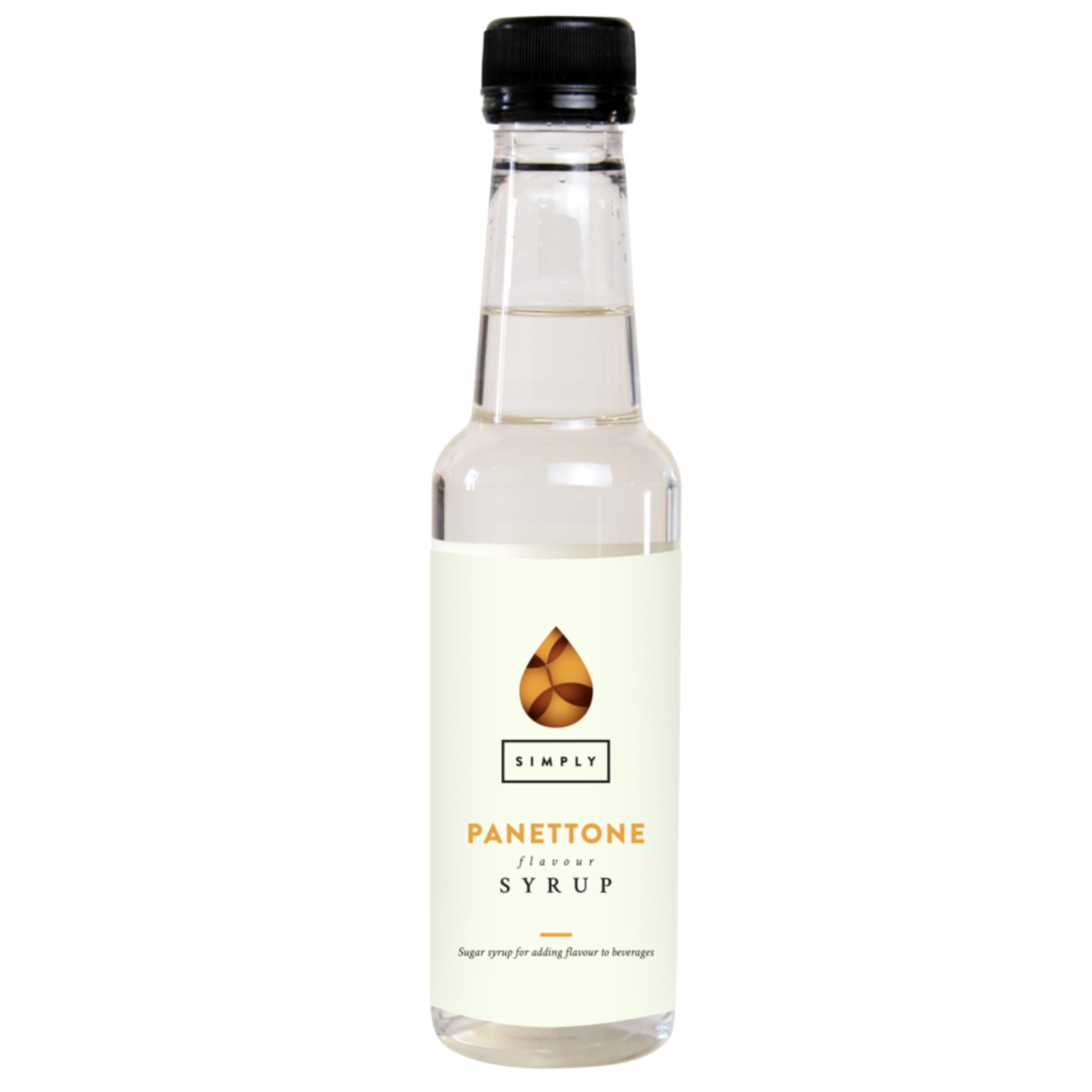 Simply Panettone Syrup, Vegan, Nut Free & Halal Certified Flavoured Syrup for Coffee, Cocktails & Baking (250ml)