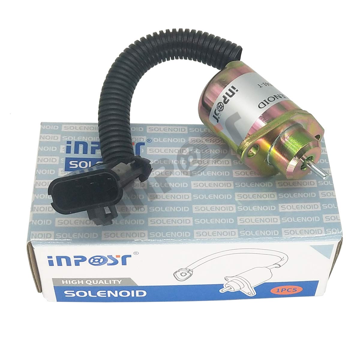 INPOST Solenoide de parada 12V 1503ES-12A5UC9S SA-4561-T para Thermo King Yanmar Kubota V1505 R90 R-25-15230-01 251523001