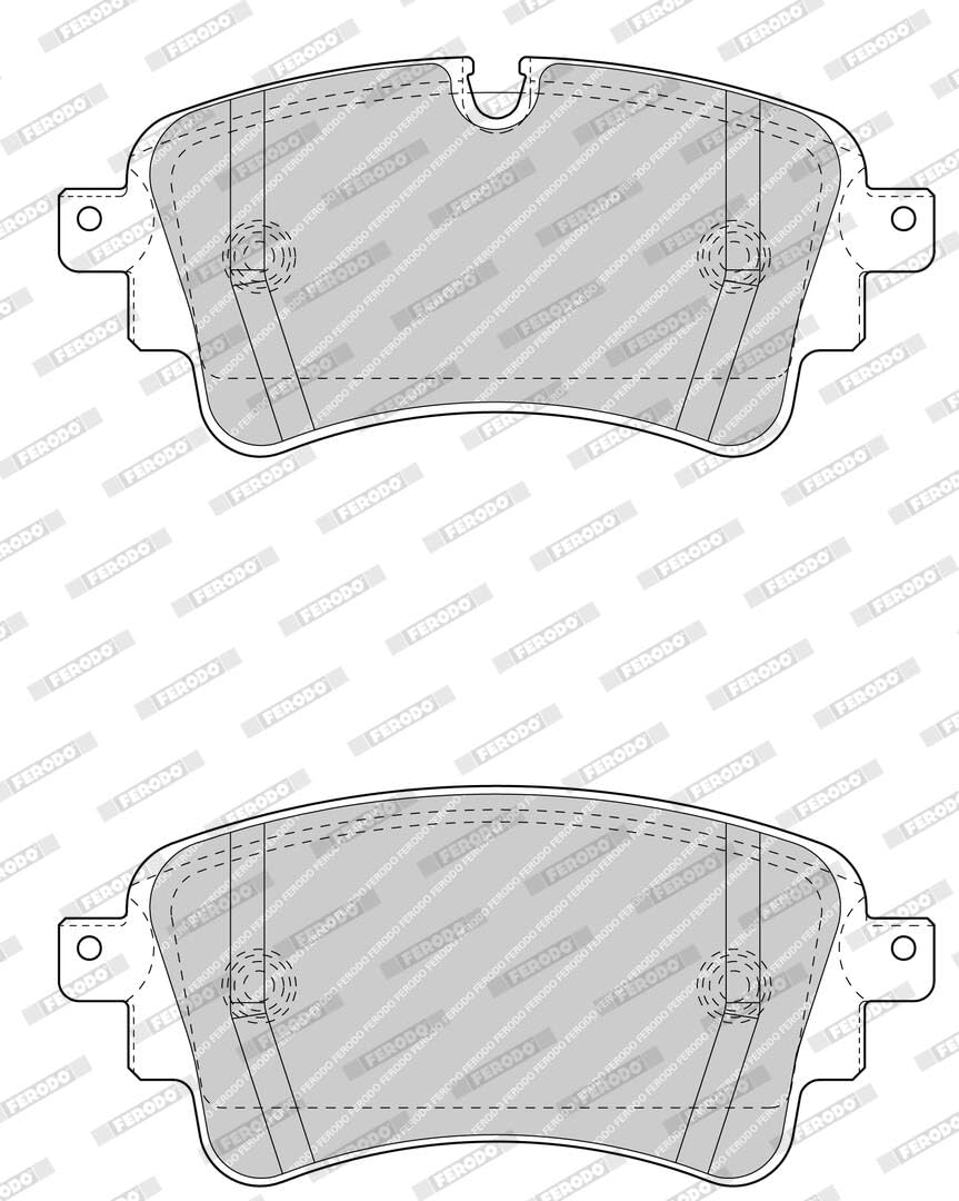 FERODO Plaquettes de freins Arrière préparé pour l'indicateur d'usure avec accessoires FDB4617 Compatible avec AUDI A4 B9 Avant 8W5, 8WD Q5 FYB, FYG A6 C8 Avant 4A5 A5 B9 Sportback F5A, F5F