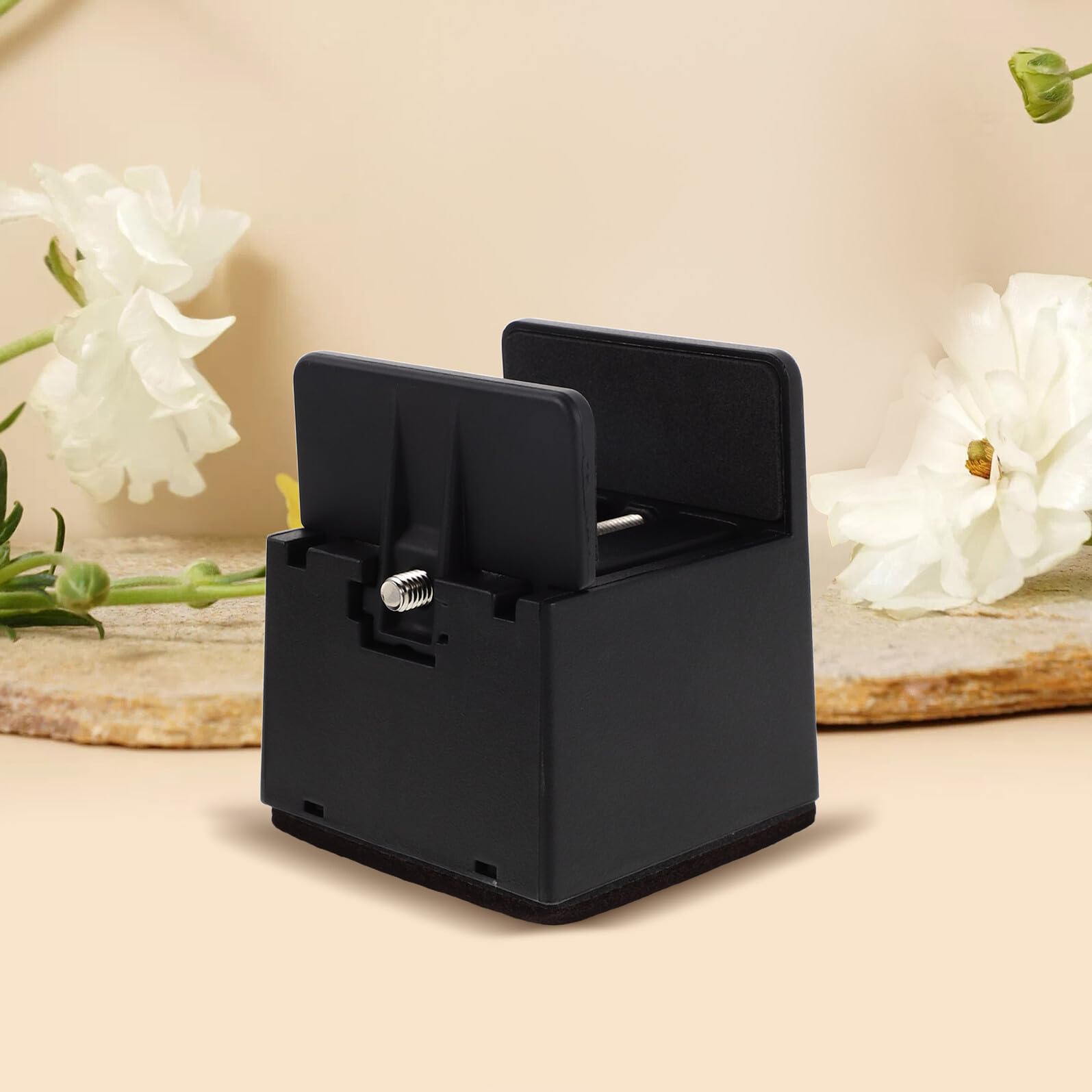 Elevadores de Muebles Ajustables para Patas de Mesa y Sofá 4 Unidades Base Antideslizante Fieltro Altura 50 MM para Patas de 35-50 MM Soporte Estable y Protección para Suelos