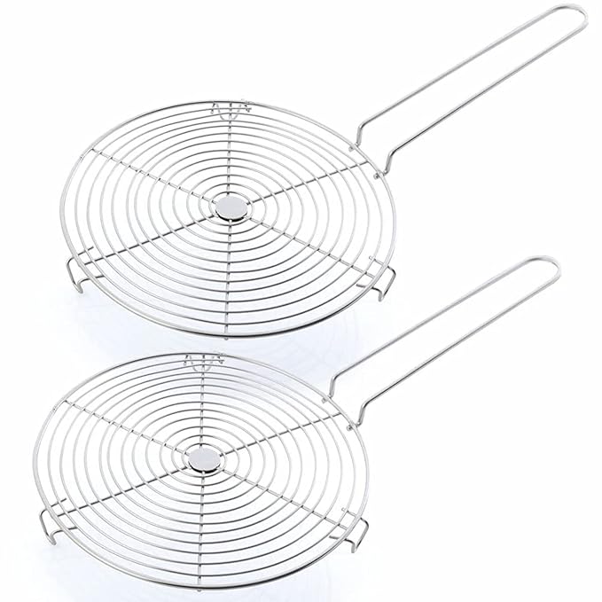 Signoraware Papad Roaster Round (Steel), Set of 2, Silver, Standard at Rs. 170