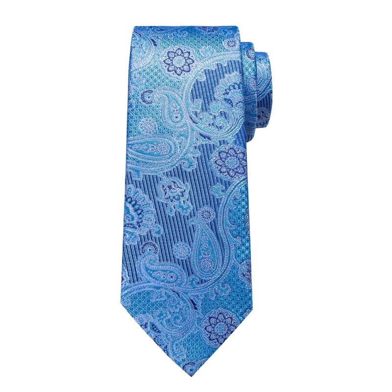 Corbata Paisley Floral de Seda para Hombre miniatura 3