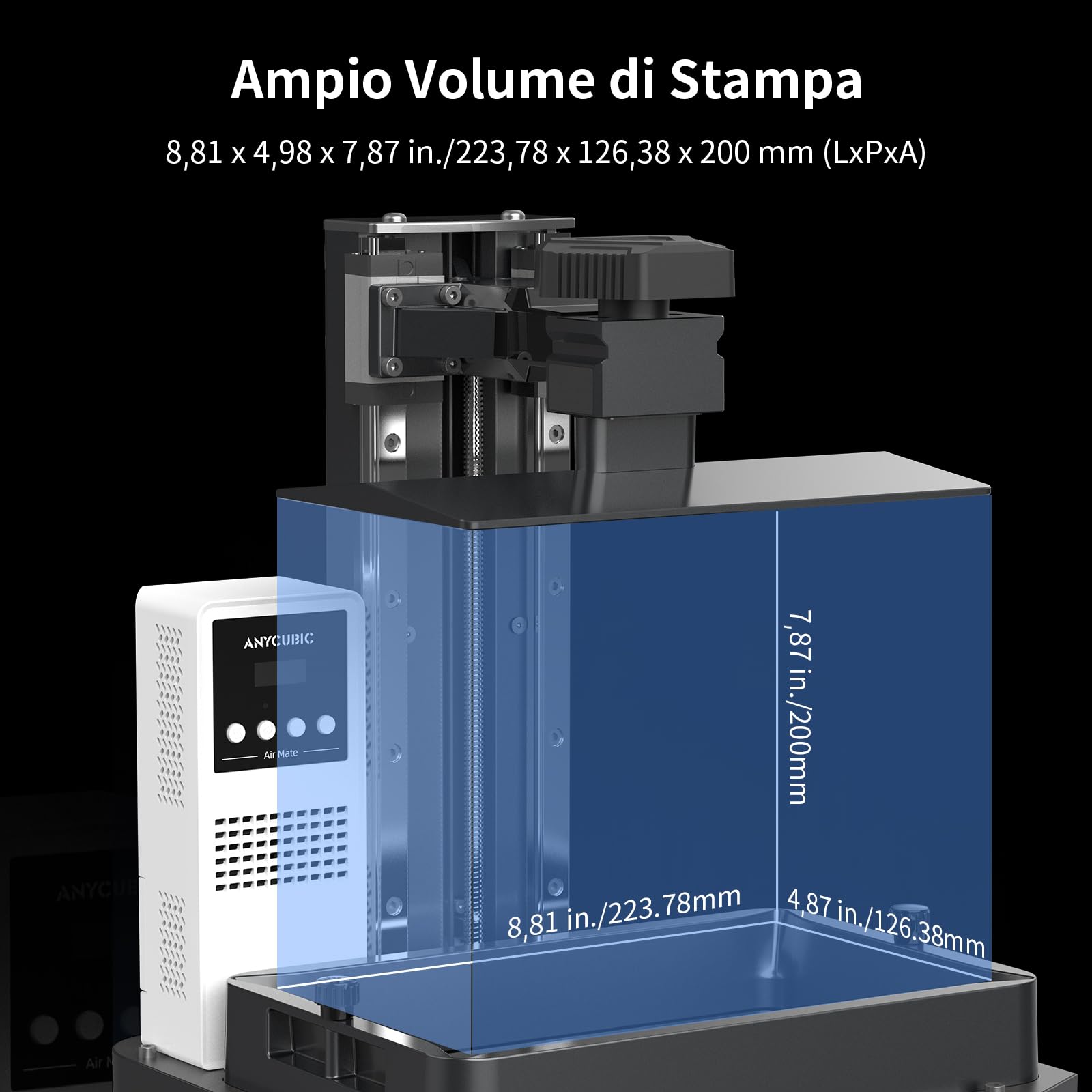 Anycubic Stampante 3D Resina Photon Mono M5s Pro 14K con Livellamento Automatico, Velocità 3 Volte Superiore, Mini Riscaldatore e Purificatoree e Altro Ancora, Per i Giocatori 3D Dalle Mille Esigenze