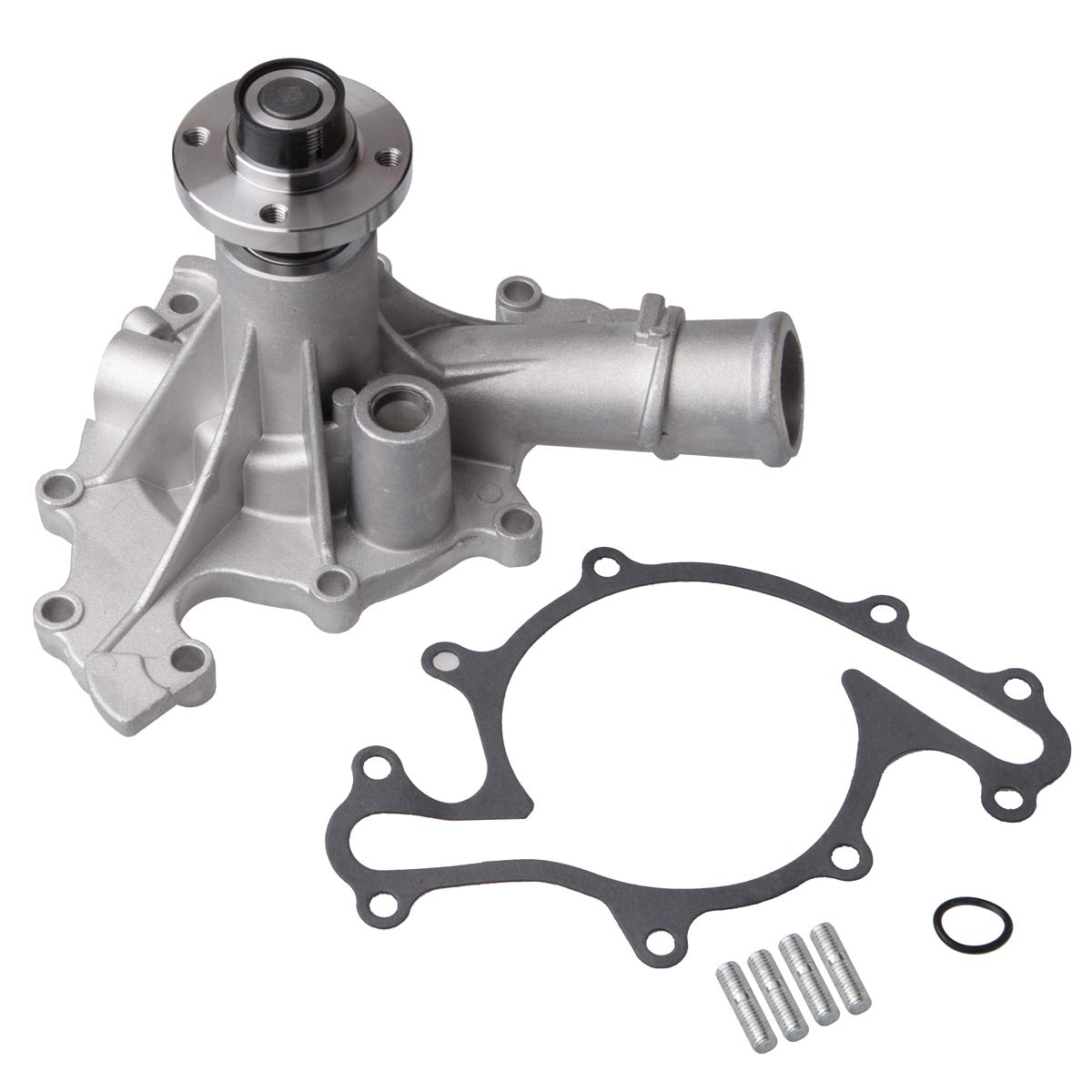 AUQDD AW4105 (Fit 4.2L V6 Only) Professional Water Pump Kit With Gasket Fit For Fo-rd 2003 E-150 E-250/97-02 E-250 E-150 Econoline Club Wagon /97-08 F