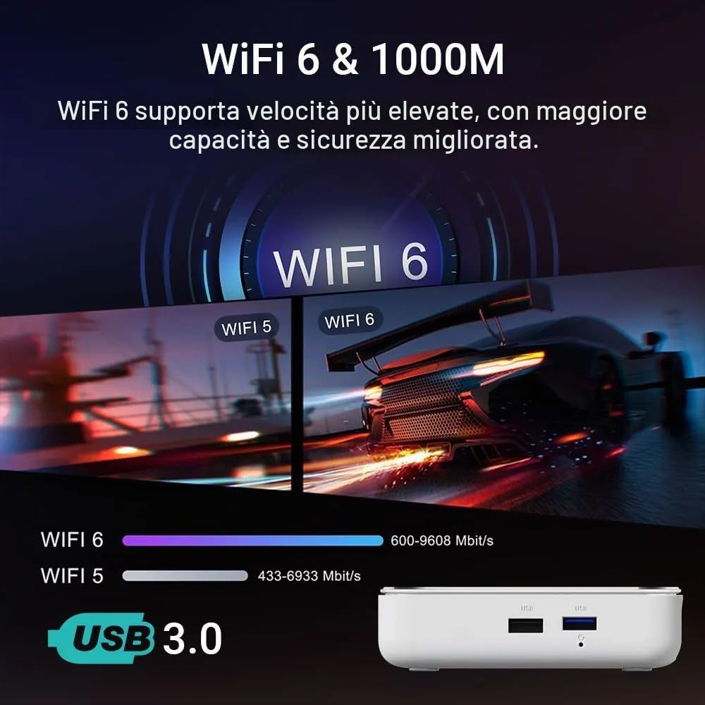 HOMATICS R Box R 4K Plus Android TV 11 Certificato | 4GB LPDDR4 RAM + 32GB eMMC ROM | Amlogic S905X4 Quad-Core | 4K HDR | Wi-Fi 6 | Ethernet Gigabit | G.Ogle TV | Controllo vocale