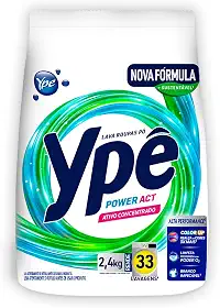 Ypê Lava Roupas em Pó Power Act 2,4Kg (Sachê)