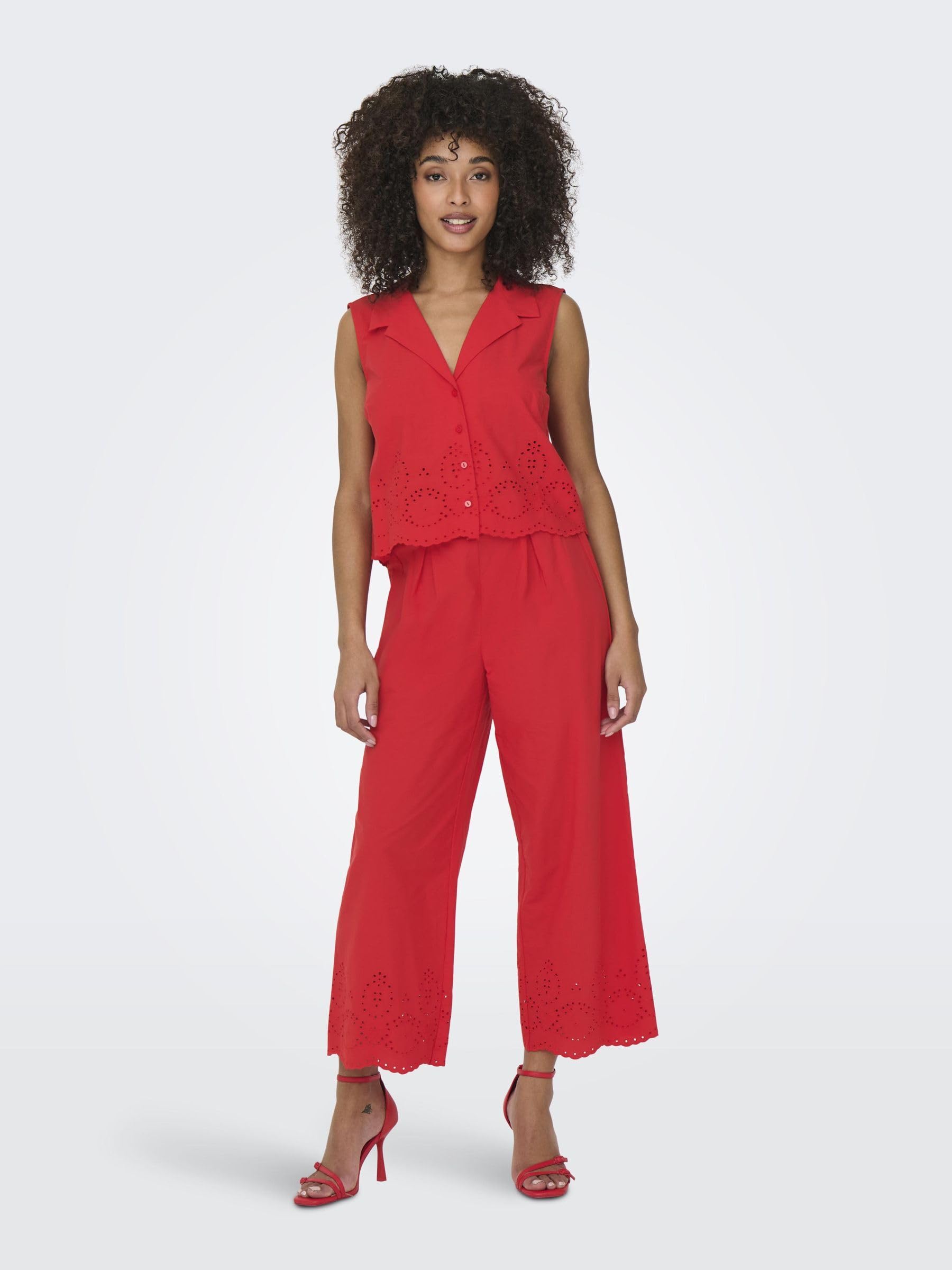 ONLY Shirt Onlroxanne SL Resort Camiseta Wvn para Mujer