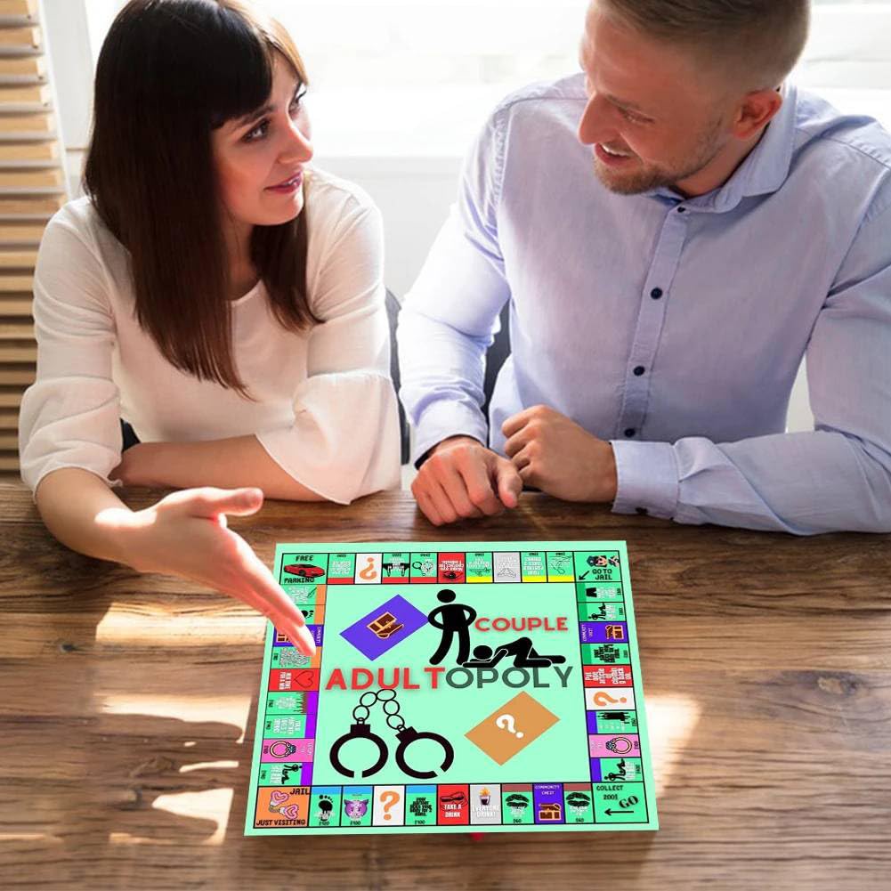 Adultopoly Gioco Da Tavolo Per Coppie – Gioco Di Carte E Tabellone Per Relazioni, Conversazioni Intime E Divertimento – Idea Regalo Romantica