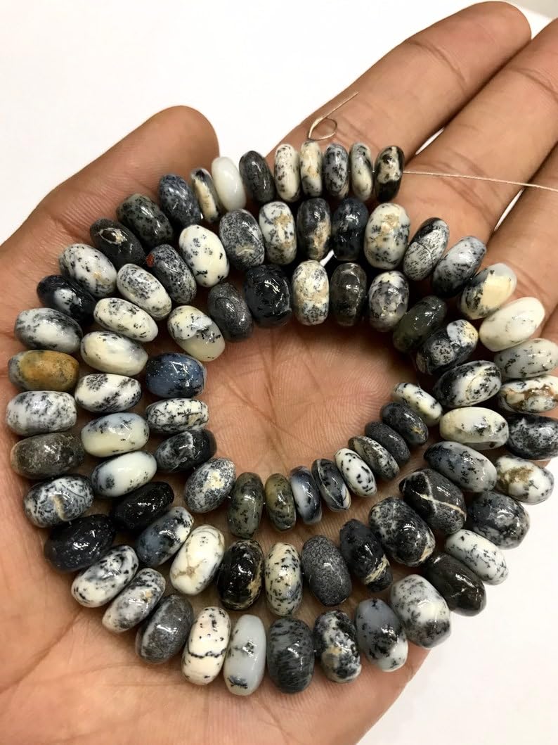 Perles en opale naturelle de 48,3 cm pour offrir un collier fait main