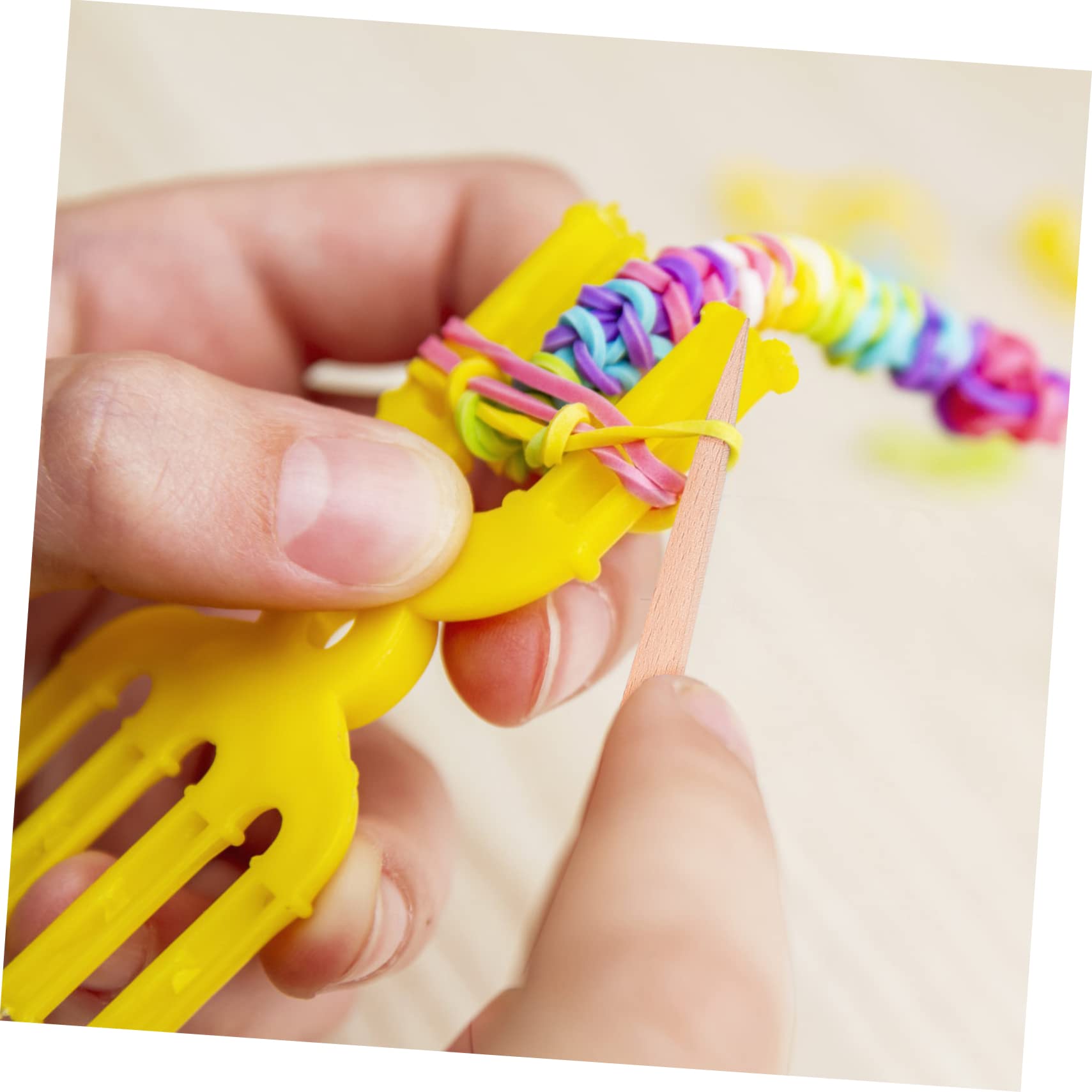 Operitacx 3 Sätze Gewebtes Shuttle-Set Stickerei-Kits Webnadeln mit Schiffchen Werkzeug zum Weben von Wandteppichen Webset Webstuhl bastel Set für Kinder basteln Set Holzwebkamm Häkelnadel