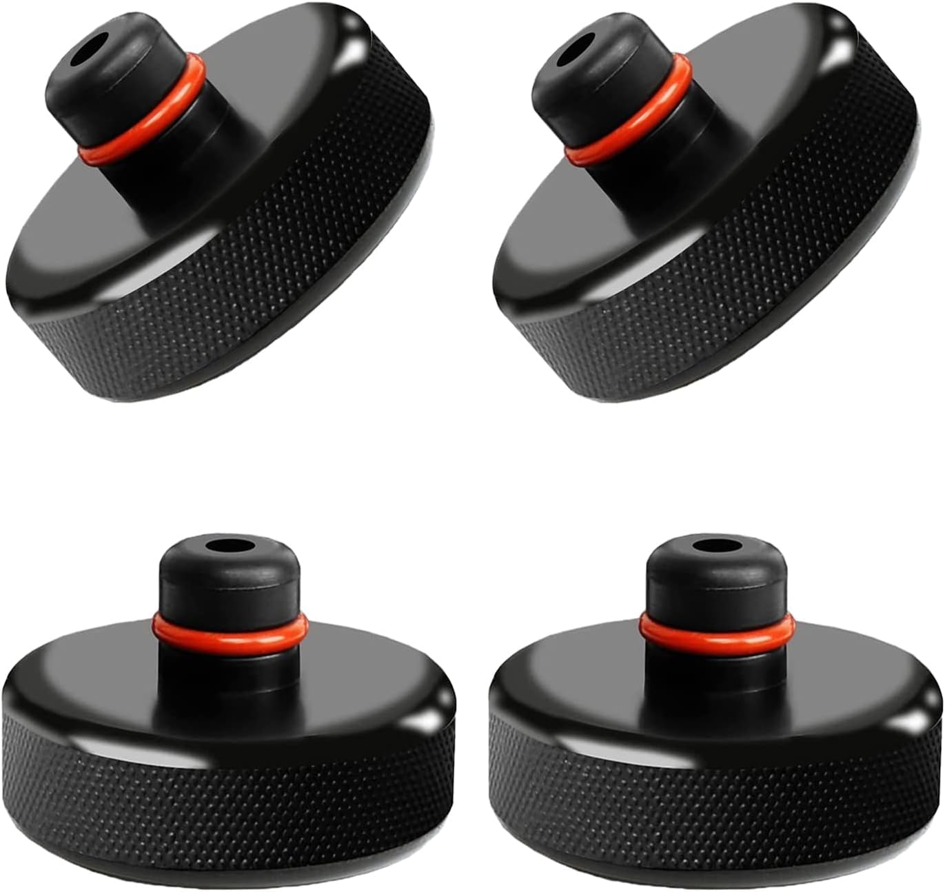 Set 4 Cuscinetti Gomma Per Cric Tesla Model 3/Y/X/S - Jack Pad Protettivo Con Scatola