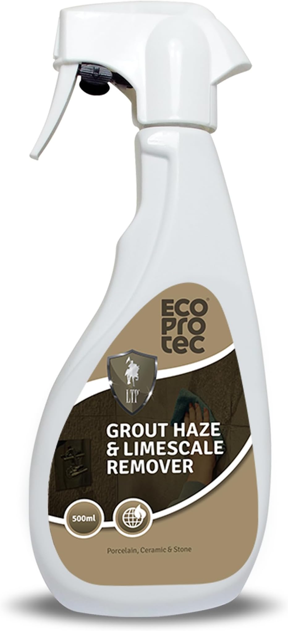 ECOPROTEC Grout Haze & Limescale Remover for Removing Cement-Based Grout Haze and limescale-500ml Spray (ECO/18/.5)