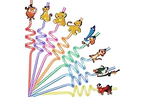 Durable and Safe Lion Theme Reusable Drinking Straws