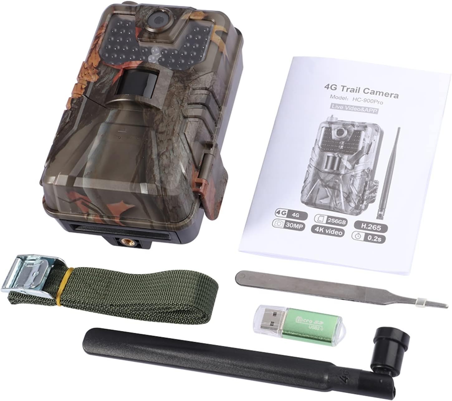 HC-900Pro 4Gトレイルカメラ 30MP 4K動画 HC-900PRO Outdoors 4K 30MP