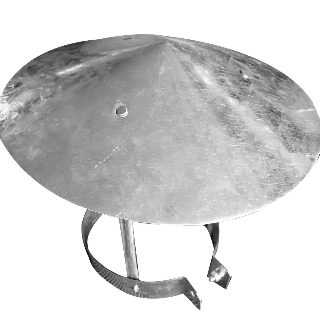 Capot de cheminée en acier inoxydable 300 mm pour protection pluie