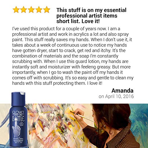 Gloves Bottle Shielding Lotion Grease less Image