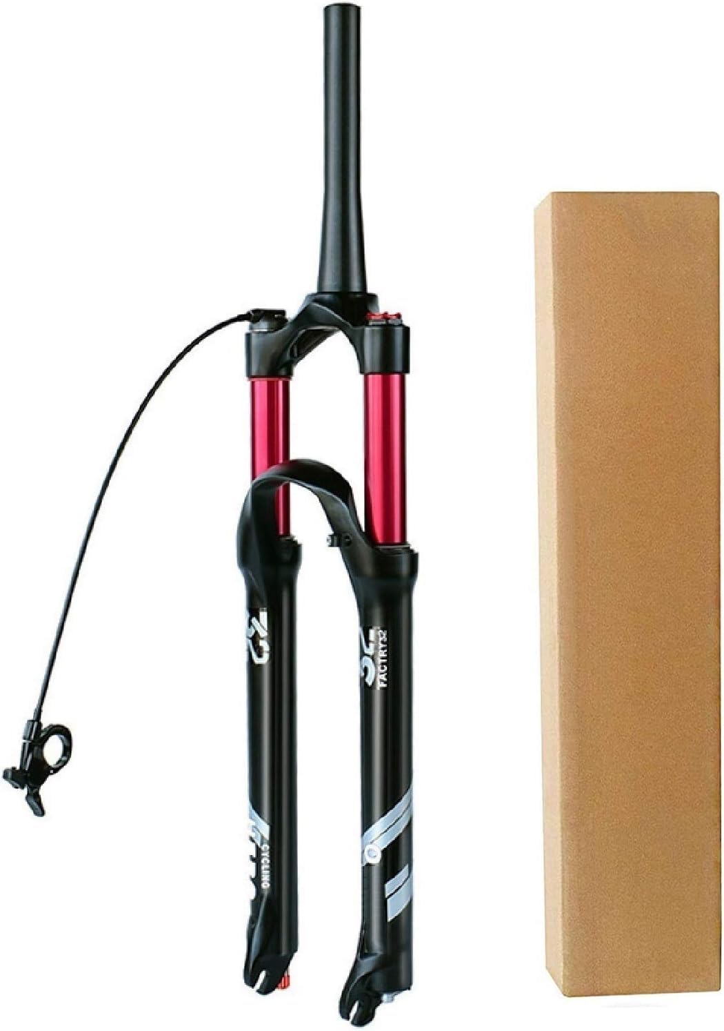 Fourche VTT air en alliage d'aluminium de précision avec amortisseur 140mm et tube droit 1-1/8