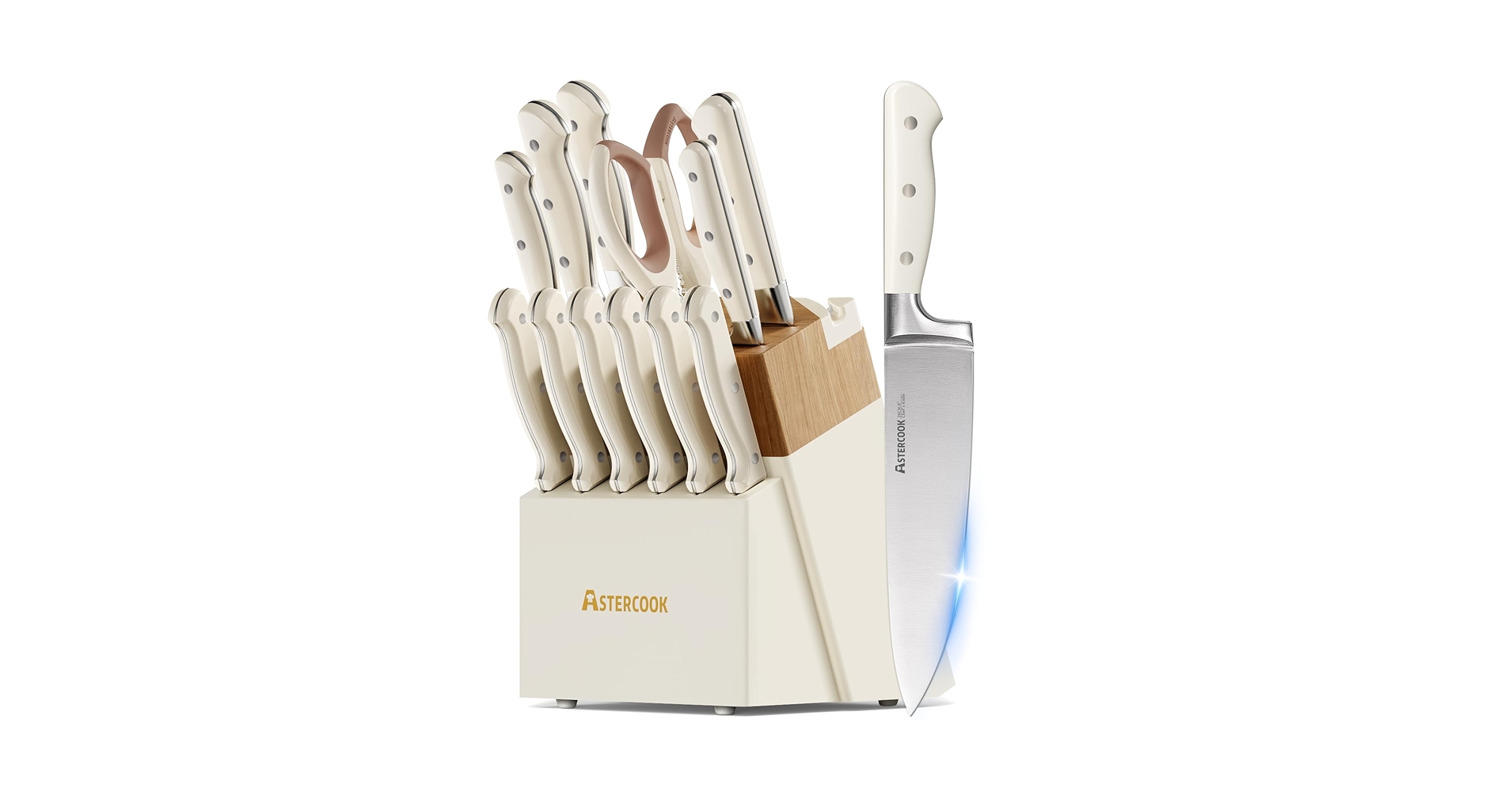 Amazon.com: Knife Set,Astercook Kitchen Knife Set with Block
