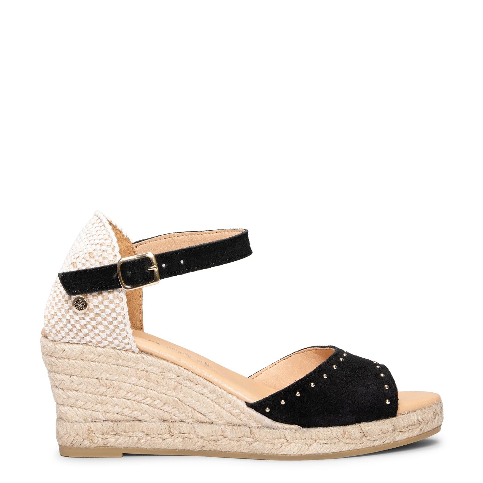 miMaO. Cuñas de esparto bajo peep toe. Fabricadas en España