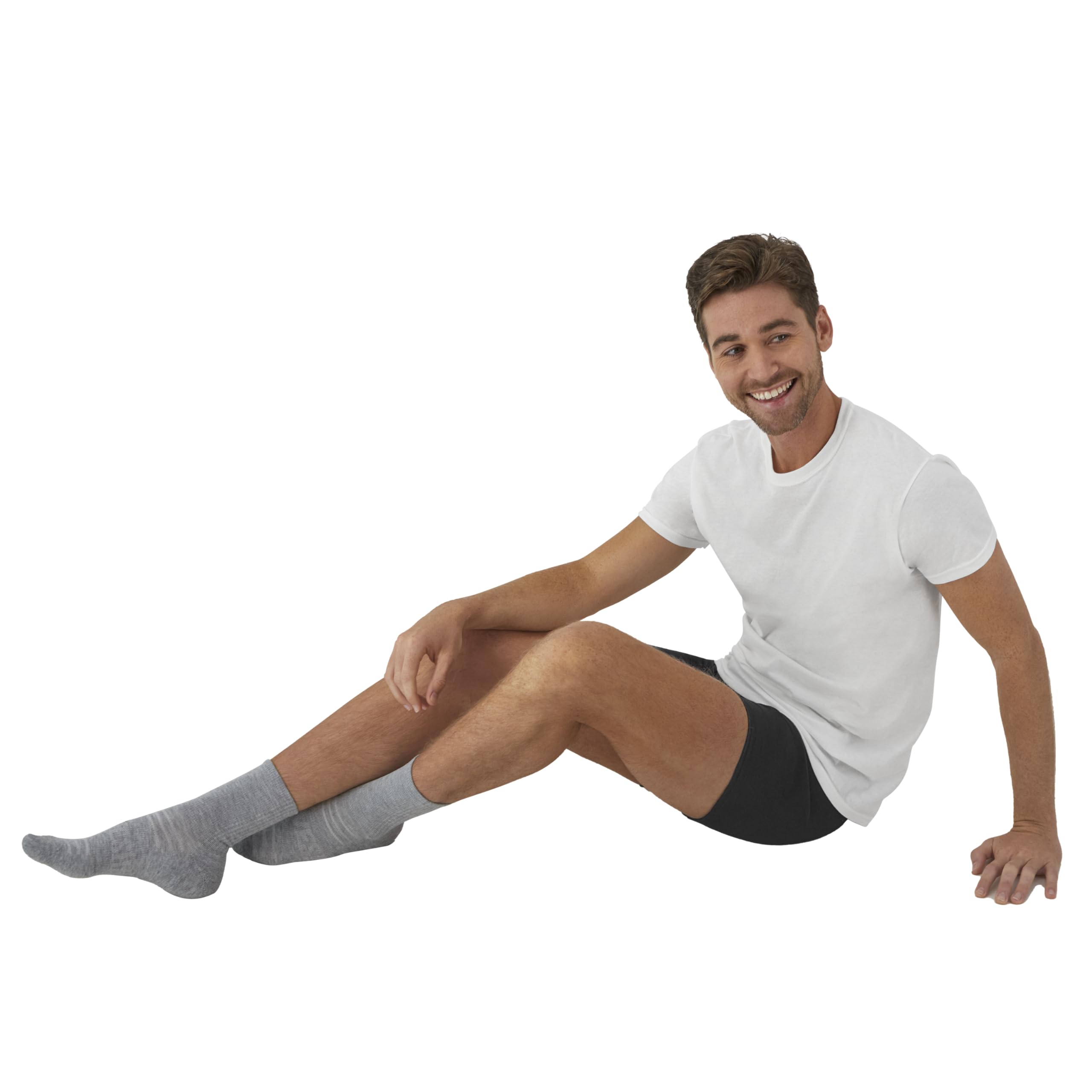 Hanes Herren Boxershorts Cool Dri Feuchtigkeitsableitende Unterwäsche Baumwolle No-Ride-up für Herren Multipacks Retroshorts (12er Pack)