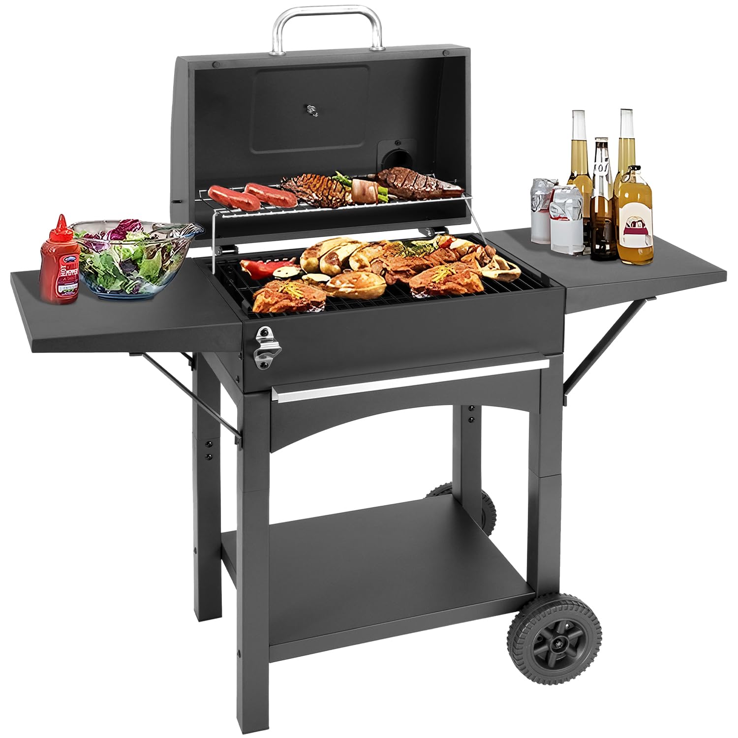 Barbecue fumoir au charbon de bois portable pour vos pique-niques en nature