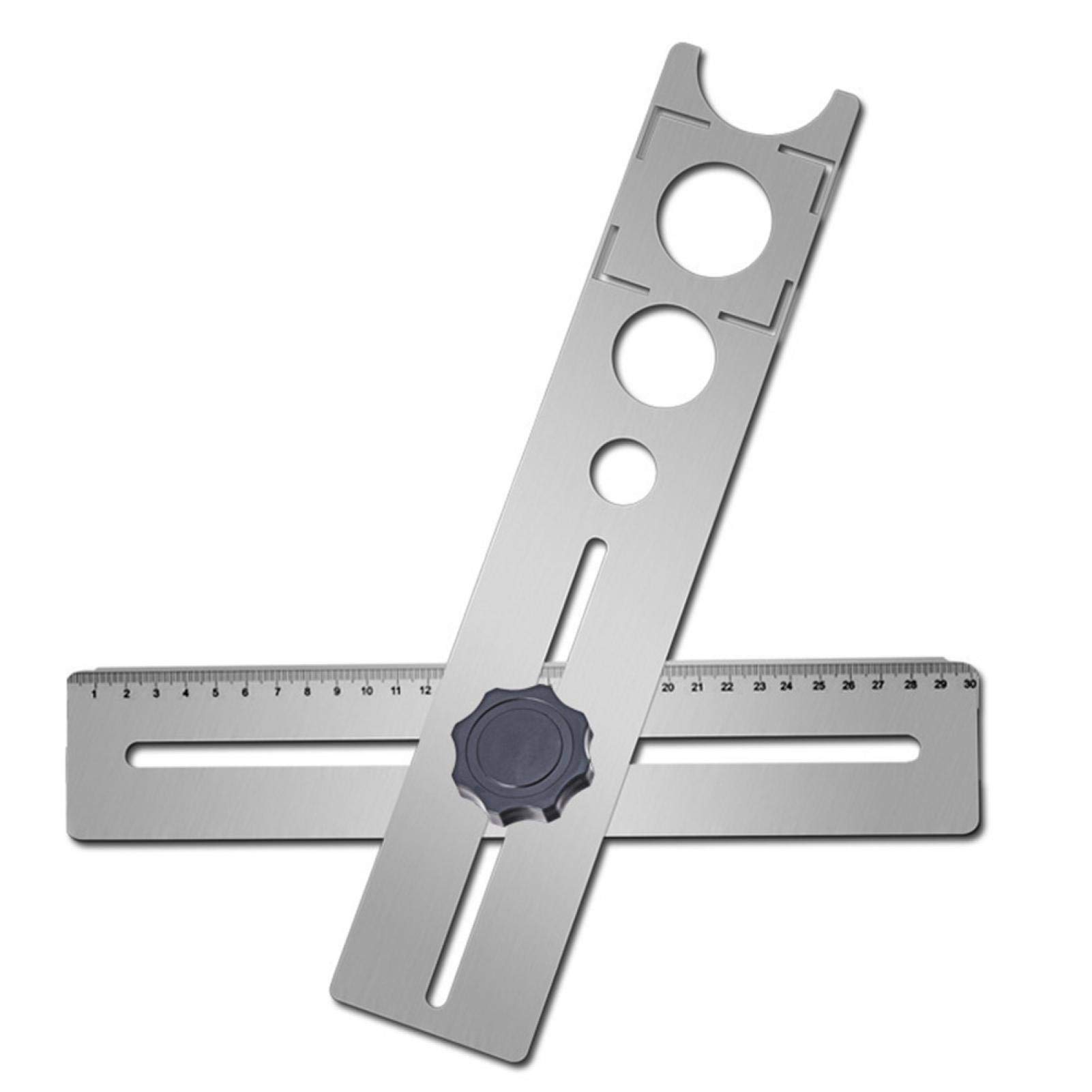 Yius Localizzatore fori piastrelle ceramica acciaio inox trapano guida foro Jig portatile