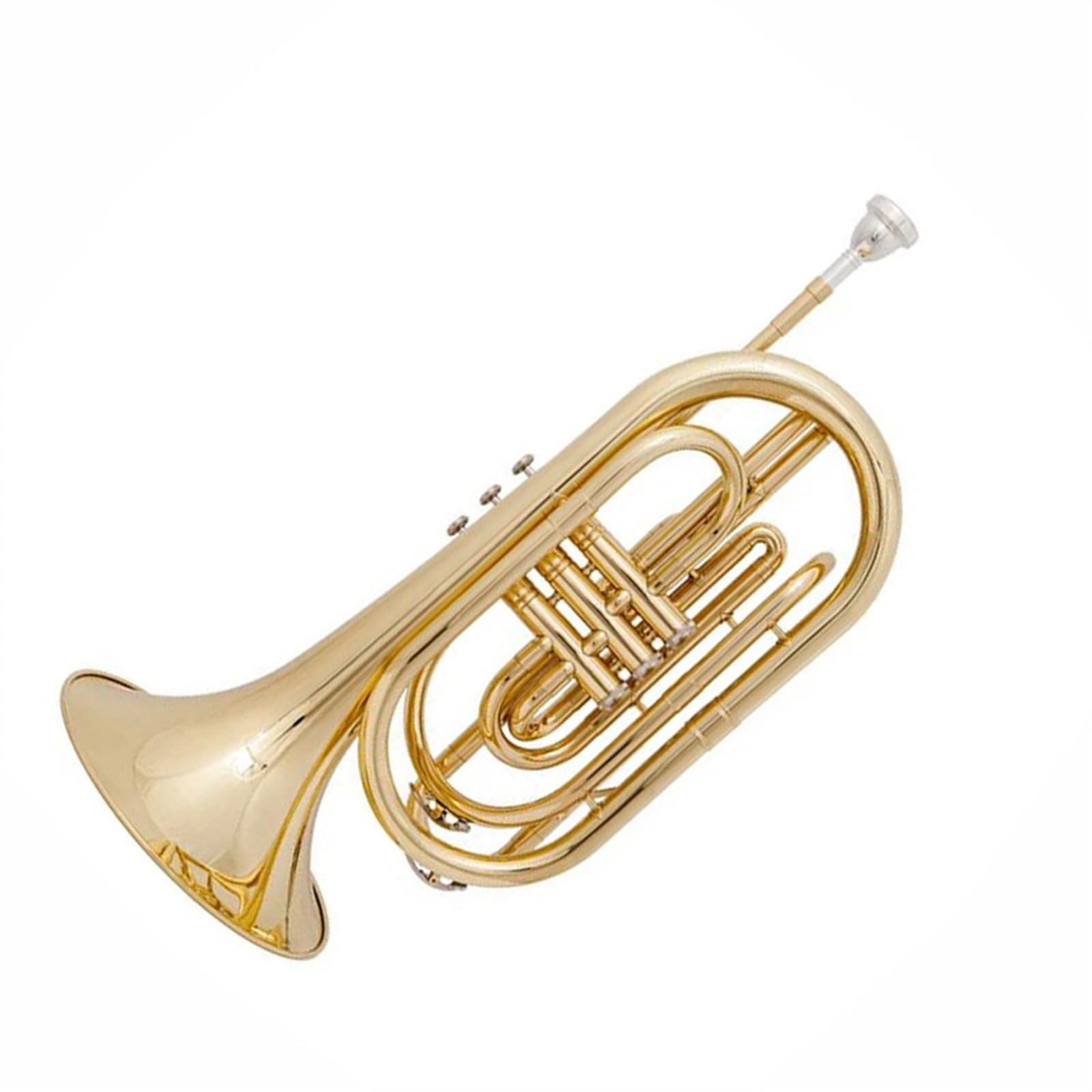 Standard Trompeten Bb Marching Bariton Messing Posaune Vernickelt Professionelles Musikinstrument