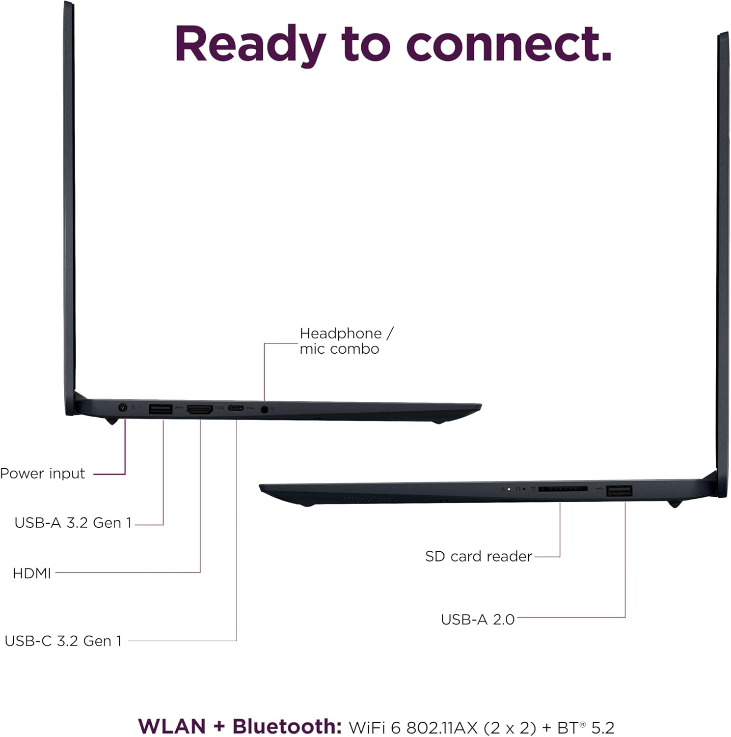 Lenovo IdeaPad 1 (15.6" FHD Anti-Glare, Intel Core i5-1235U (> i7-1165G7), 40GB RAM, 1TB SSD), Laptop for Home, Student, Business, Webcam w/ Shutter, Long Battery Life, Win 11 Home in S Mode - Image 7