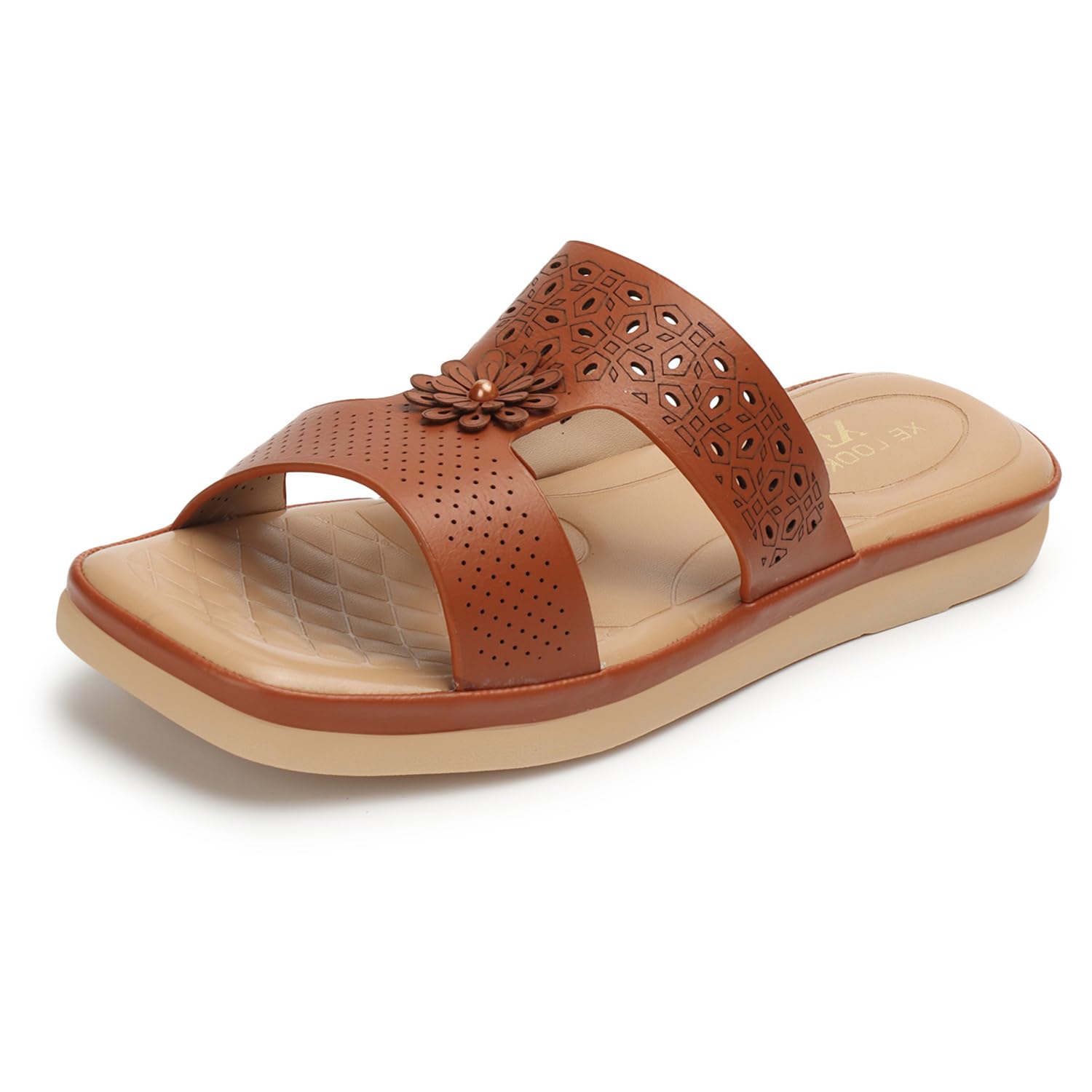 XE Looks Tan Comfortable & Fancy Slippers For Women For Women & Girls footwear (B0CD84JH4F) Amazon Price History, Amazon Price Tracker