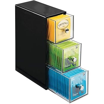 Amazon.de: mDesign Küchen Organizer mit 3 Schubladen – Aufbewahrungsbox