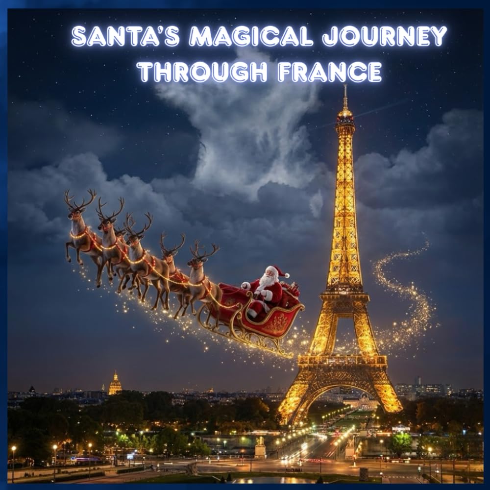 Santa’s Magical Journey Through France: A Christmas Travel Adventure Across Famous Places in France for Kids