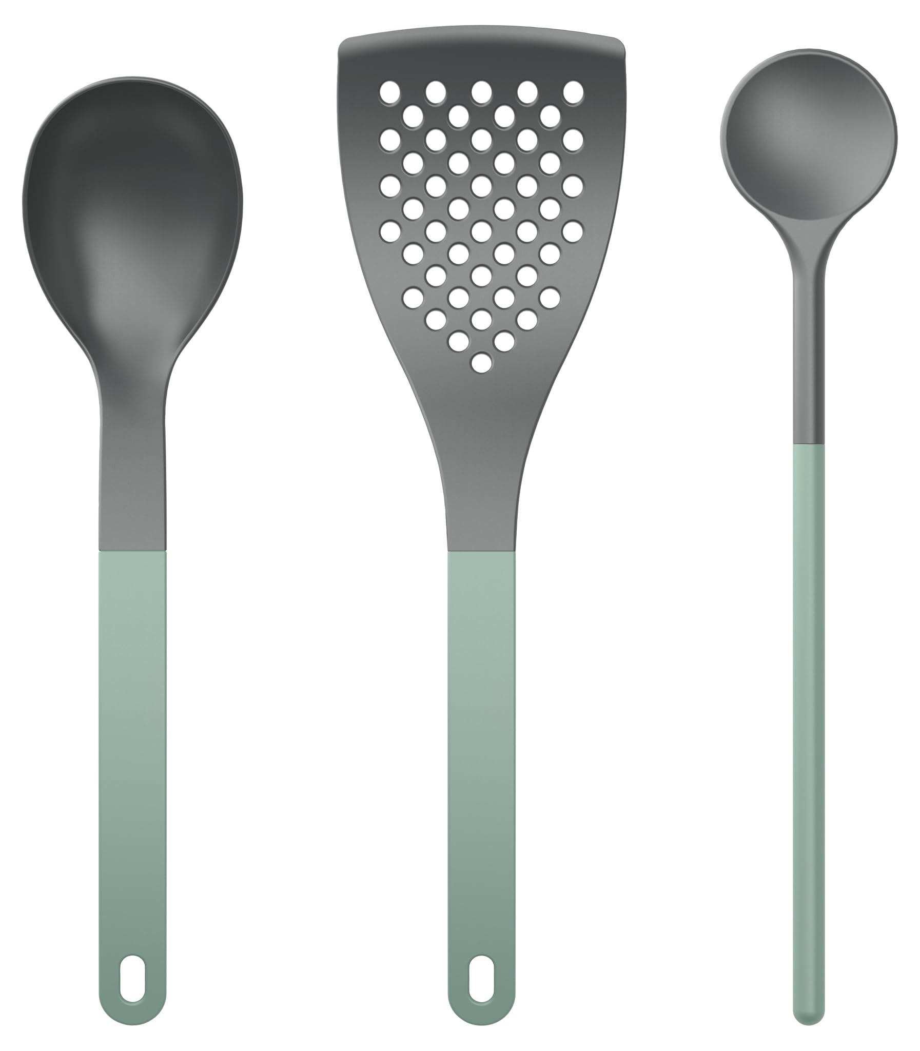 Rosti Optima ustensiles de cuisine lot 3 pièces vert pour poêle et casserole