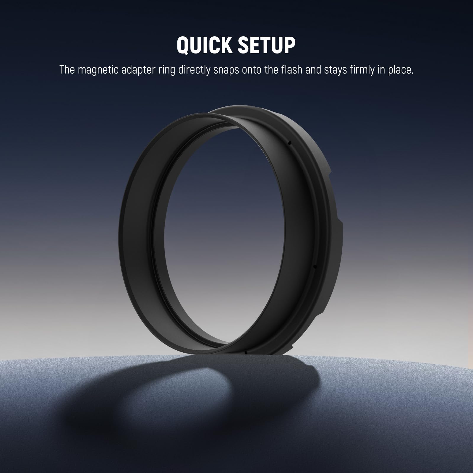 NEEWER Diffuseur en Silicone avec Anneau Adaptateur Magnétique pour Flash Q4&Q6 pour Extérieur, Speedlite Modificateur de Lumière pour Portraits, Photographie Produit, Mariage, Commercial, CRS10