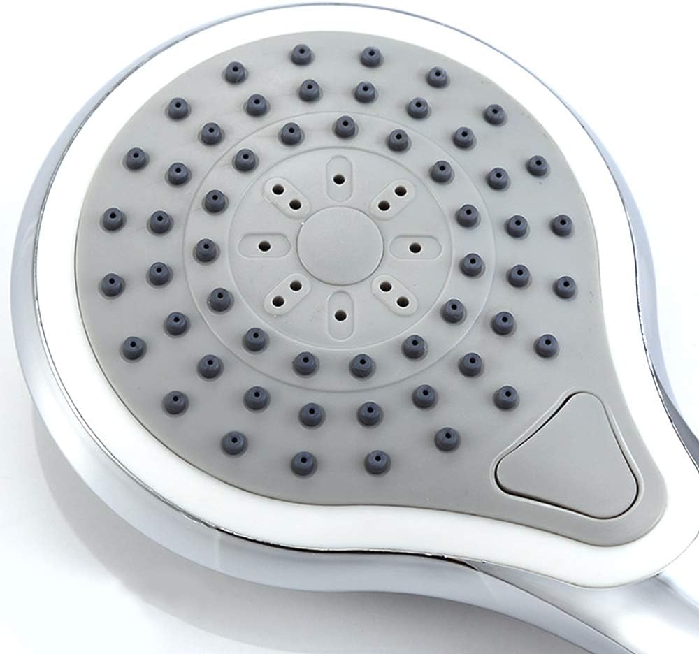 Handheld Shower Head High Pressure 3 Spray Settings Massage Spa Detachable Hand Held Showerhead Chrome Face,M (Size : M)