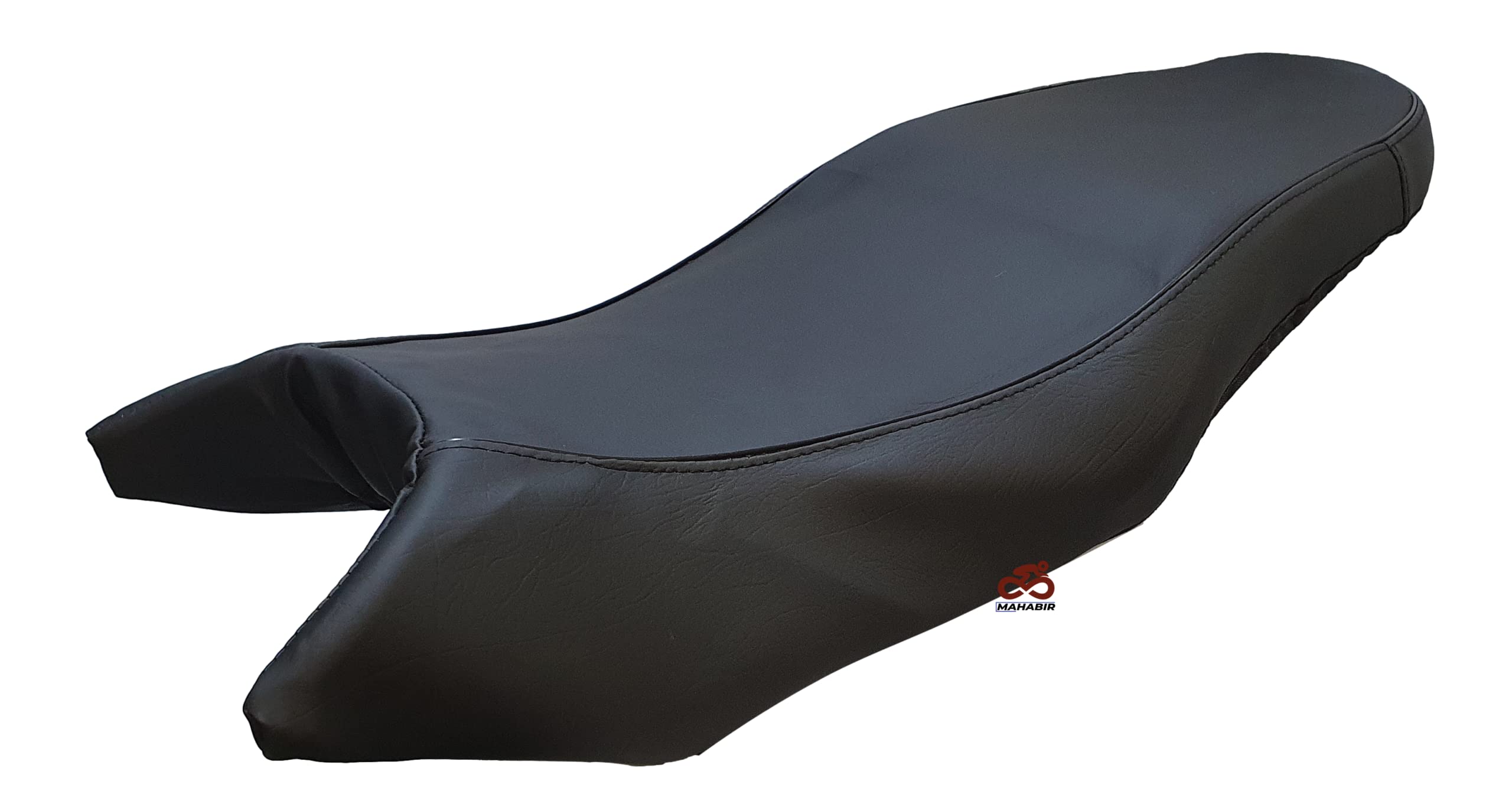 MAHABIR® Pure Faux Leather Bike Seat Cover Compatible with FZ V3 Motorcycle, Waterproof (Black Color)