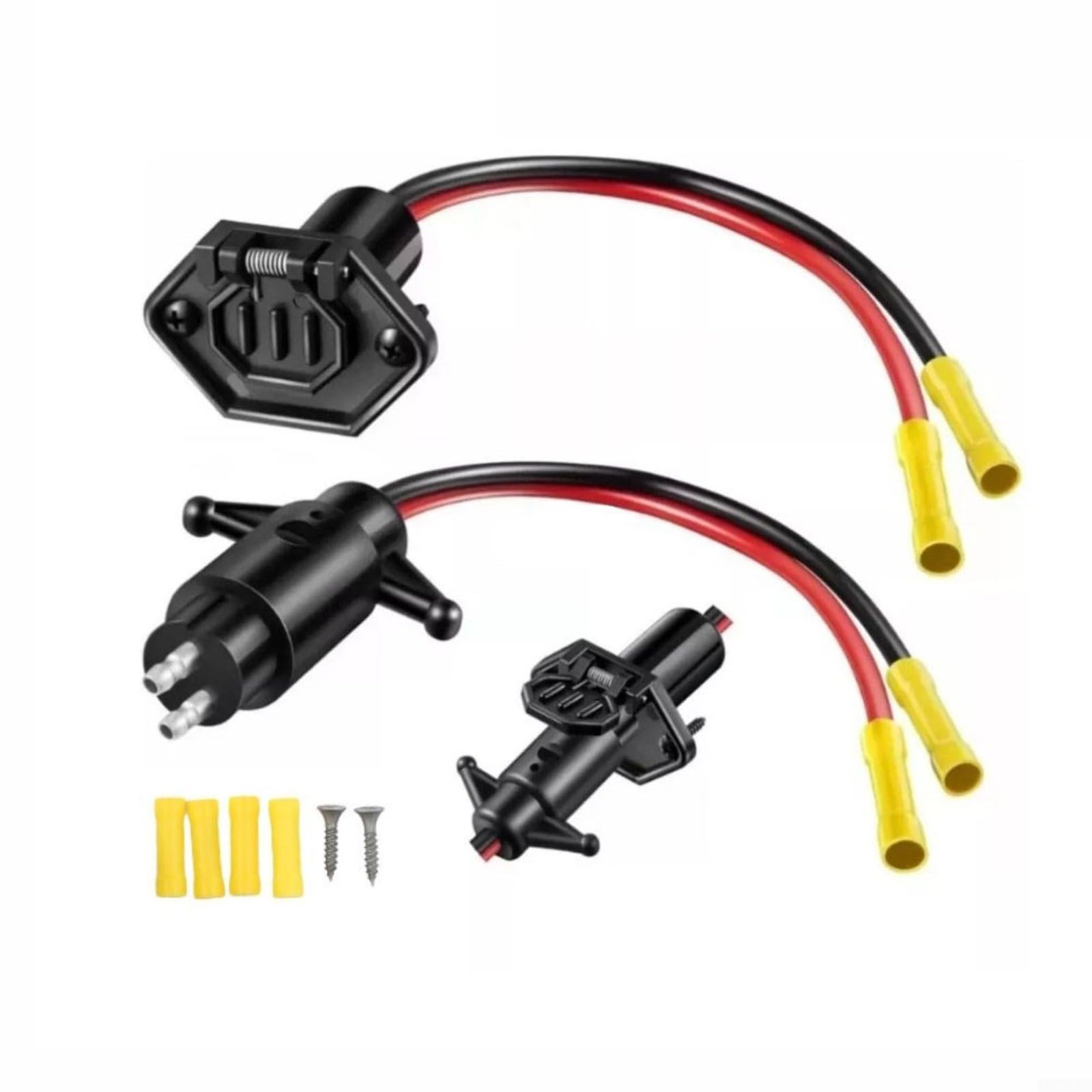 Connettore Impermeabile Per Motore Marino ABPF 2 Fili 12/48V 50A - Spina E Presa Per Barca - 2